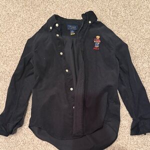 Kids Polo Ralph Lauren Black Button-Up Shirt